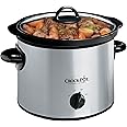 Crock-Pot 3-Quart Round Manual Slow Cooker, Stainless Steel (SCR300SS)