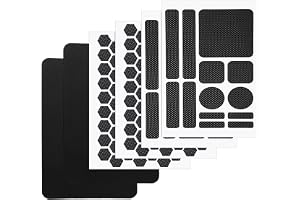 Gosknor 6st Anti-Slip Phone Grip Tape Stickers, Universal Självhäftande Dragdekaler Förskurna Greppremsor Svarta Lappar för M