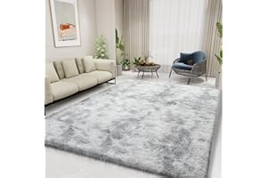 Bestash Alfombra Salon,Alfombras de Habitacion,Grande Alfombra Dormitorio Modernas Antideslizante Pelo Largo,Tapete Quarto Carpet Rugs for Living Room Niña/Juvenil/Adulto(Nuevo-Gris Claro,160*230cm)