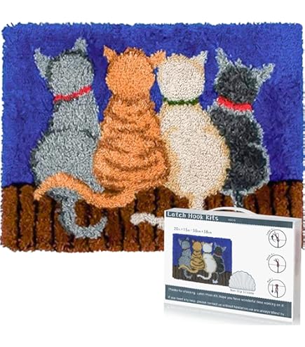 VERVACO Knüpfkissen-Set Zebra Look – 40x40 Cm, DIY Bastelset Für Anfänger Mit Allem Zubehör