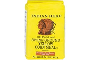 SUNDEER Indian Head Stone Ground Yellow Corn Meal 907g (2LB)