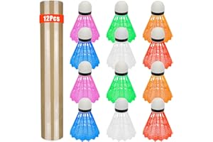 Hysagtek 12 Pcs Badminton ShuttleCocks Shuttles Indoor Outdoor Sport Training Badminton