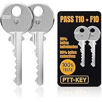 PTT-KEY | Set of 5 RFID Badges 13.56 MHz | Programmable MCT on Android Smartphone | UID Editable | CUID Chip | Universal Vigik Badge | NFC Tag | All Over Pass