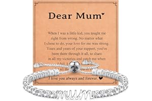 Shuxin Birthday Gifts for Women Girls, Sparkling Cubic Zirconia Tennis Bracelet Gifts, Christmas Mothers Day Graduation Presents for Her