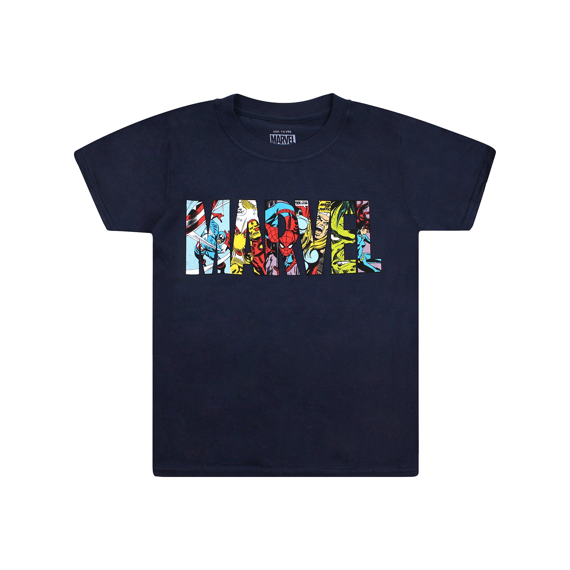 Marvel-Jungen-T-Shirt-Logo-Characters
