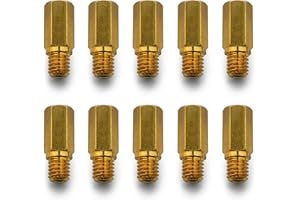 Easyboost Box of 10 Main jets nozzles for PWK Carburettor 19-21-24-26-28-30-32-34 mm Size 125-128-130-132-135-138-140-142-145-148 for Scooter Motorcycle 50
