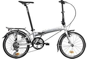 Dahon Bicicleta Mariner D8 Plata Plegable, Unisex Adulto, Argentã, 145/185 cm EU