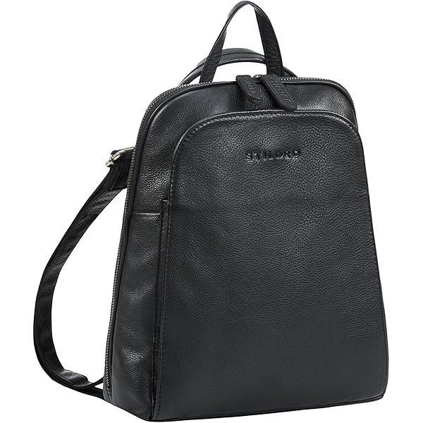 STILORD 'Sienna' 2-in-1 Leder Rucksack & Umhängetasche Damen Tasche Vintage Schultertasche Echtleder Daypack Casual für Freizeit und City, Farbe:cannes - braun