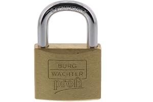 Burg-Wächter hänglås, Profi 116 50 SB, inkl. 2 nycklar, schackel tjocklek: 8 mm
