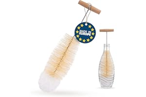 TIMELEOS Szczotka do czyszczenia butelek szklanych, do czyszczenia butelek, do czyszczenia butelek Sodastream, czyszczenie butelek, do karafki, butelek na napoje dla niemowląt, butelek Soda (nylon jasny 1 zestaw)