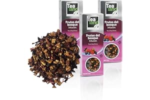 EGUIA Tealand | infusion frutos del bosque, Hojas Sueltas | Pack de infusiones a granel | 3 x 100 gr