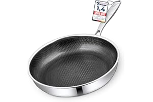 Morleos Keramikpfanne 28cm | Kratzfeste Wabenpfanne PFAS & PTFE Frei| 5-Schicht - 3mm -1,35 kg | Premium Bratpfanne für Induktion | Antihaft, Backofenfest & Spülmaschinenfest