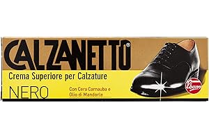 Calzanetto Crema per Calzature Lucido, Nero, 50ml