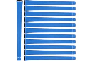 Yamato Midsize 360 Golf Club Grips, 13 Pcs, Blue, Rubber, Textured, Non-Slip, All-Weather, Firm Control, Perfect For Men And Women, Great Golf Gifts