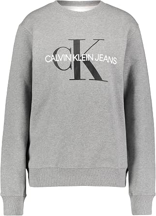 Calvin Klein Iconic Monogram Crewneck Felpa Uomo : Amazon.it: Abbigliamento