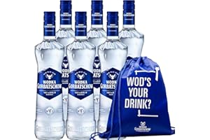 ‎GORBATSCHOW Wodka Gorbatschow (6x0,7l) Set 37,5% vol inkl. Cooling Bag GRATIS- Premium Vodka - Eiskalt, glasklar und absolut rein, milder Geschmack