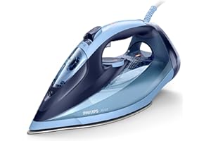 PHILIPS DOMESTIC APPLIANCES Philips Azur Fer à Repasser Vapeur - 2600W, 50g/min, Effet Pressing 240g, Semelle SteamGlide Advanced, Azur (GC4564/20)