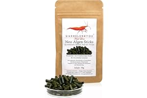 GARNELEN4YOU® Neo Algen Sticks – Wachstums- & Fortpflanzungs-Booster für Neocaridina Garnelen – Premium Garnelenfutter – nachhaltige Verpackung – Made in Germany – 30 g