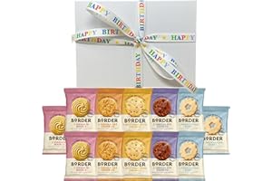 Happy Birthday Border Biscuit Hamper Gift | 12 Twin Packs, 24 Total Biscuits | Chocolate Cookies, Butterscotch, Shortbread | Food Hamper Gifts for Women Men Him Her by WALTNEYS (Happy Birthday)