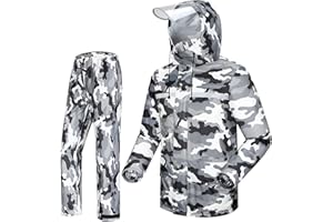 M GYEJIAQU Combinaison de Pluie Imperméable et Réfléchissante Pantalon de Pluie Extérieur Homme/Femme Blouson Léger Veste de Randonnée