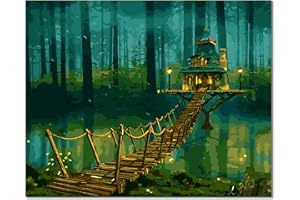 Bougimal Peinture par Numéro Adulte avec Pinceaux et Acryliques Bricolage Peintures Kits pour Adultes Enfants Seniors Débutant, pour la Décoration Intérieure Maison - 40x50cm (sans Cadre)