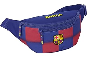 Safta F.C. BARCELONA 1. WYPOSAŻENIE 25/26 - saszetka biodrowa z zewnętrzną kieszenią, idealna dla młodzieży i dzieci w różnym wieku, wygodna i wszechstronna, jakość i wytrzymałość, 23x9x12 cm