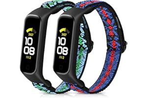 Vodtian Elastyczna bransoletka kompatybilna z Samsung Galaxy Fit 2, dla kobiet i mężczyzn, regulowana bransoletka zastępcza, nylonowy pasek do zegarka Galaxy Fit 2