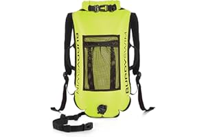 BUDDYSWIM Zaino Boa per Nuoto in acque libere 28 L con Sacca Interna Impermeabile al 100% e Schienale Staccabile. Boa Nuoto Resistente, Leggera e Facile da ripiegare.