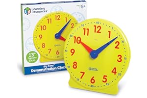 Learning Resources Big Time™ Horloge d'apprentissage de démonstration de 12 Heures®