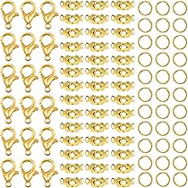 Kit 1002 Chiusure Per Braccialetti Fai Da Te - Moschettoni, Crimpende, Pinzette In Oro E Argento - Foto 6