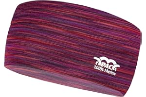 ‎P.A.C. P.A.C. Merino Headband - Funktionsstirnband, Schweißband, Outdoortuch, nahtloses Stirnband, Sport Headband, Ohrenschutz, verschiedenste Designs, Unisex, Multi Sunrise Einheitsgröße