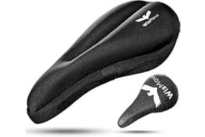 WizMove Funda de Gel para Sillin de Bicicleta con Profesional Cubierta Impermeabile – Comodidad Sensacional para Ciclismo de Clase en Carretera Montaña o Spinning