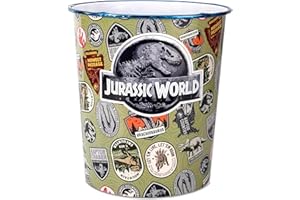 ZAWADI GLOBAL Jurassic World, cestino per la spazzatura dei bambini, per camera da letto, studio, scrivania, pattumiera