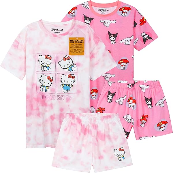 Pigiama Hello Kitty Bambina - Set Manica Lunga Rosa Per Pigiama Party - Foto 9