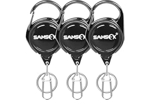 SAMSFX Sam de pêche pêcheurs Gilet Lot Assortiment de pêche à la Mouche Combo 17,8 cm Forceps incurvé avec rétractable Gear Mousqueton Zinger