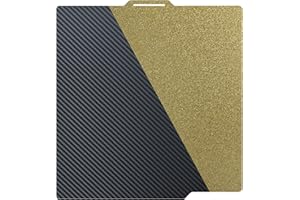 AJOYIB PEI texturé & PET lisse (Motif de fibre de carbone) Plaque de lit chauffante Lit d'impression flexible compatible avec Bambu Lab X1C / X1 / X1E / A1 / P1S / P1P
