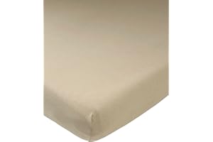 Meyco Baby Uni prześcieradło do łóżeczka dziecięcego (prześcieradło z miękkiego jerseyu, wykonane w 100% z bawełny, oddychające, wymiary: 50 x 90 cm), taupe