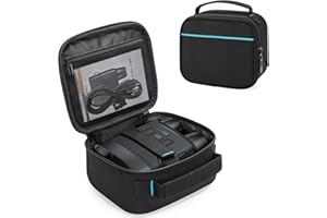 CURMIO Bolsa para Binoculares Visión Nocturna, Maletín de Transporte para Prismaticos Vision Nocturna y Accesorios (Sólo Bolsa)