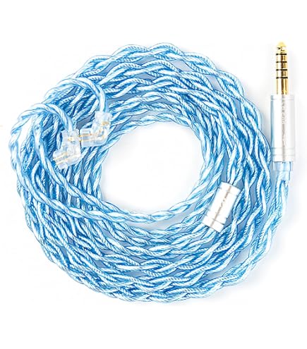 Cable USB-C A Dual MMCX Balanceado Para Auriculares IEM - 8 Núcleos OCC Plateado, 1.3 M, Para Shure, Sony, Campfire Audio