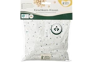GRÜNSPECHT Coussin chauffant en noyaux de cerises - 19 x 19 cm - Pour la nuque, le ventre et le dos - Housse 100% coton - Pour micro-ondes et four - Triangles Frosty vert (100-V8)