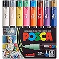 Posca Paint Marker Pen - PC-1M Extra Fine 0.7 mm, 16 Colors
