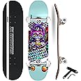 Jaspo Overloaded Fully Assembled (31 x 8 Inches) 7 Layer Wooden (Canadian Maple) Professional Grade Concave Skateboard - Made in India (OVERLOADED)