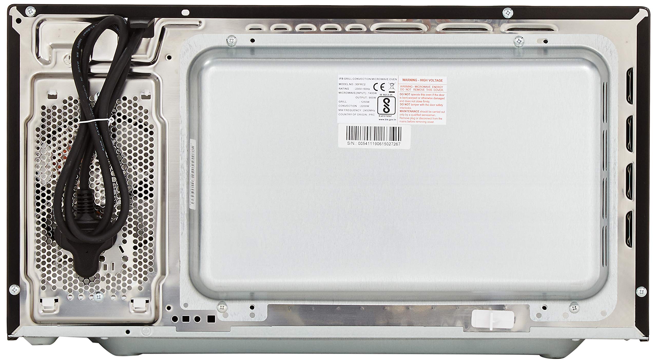 IFB 30 L Convection Microwave Oven (30FRC2, Floral Pattern) (Black), STANDARD - Image 8