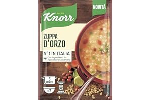 Knorr Zuppa D'Orzo, Piatti Pronti Knorr con Verdure da Agricoltura Sostenibile, Senza Coloranti, Senza Conservanti, Vegano, 105 g