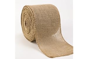 FSWWSF Nastro Juta 15 cm x 20 m Naturale Rotolo di Juta Nastro Juta Decorativo Nastri per Decorazione Giardino Feste Matrimonio Bomboniere DIY Craft