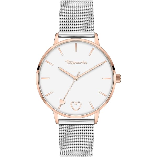 Tamaris Damenuhr Analog – Edelstahl-Armband, Mineralglas, Wasserdicht, Mit Easy-Change-System