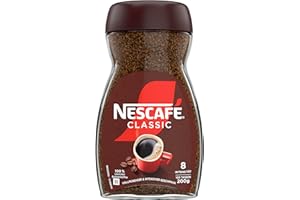 ‎NESCAFÉ NESCAFÉ CLASSIC, löslicher Bohnenkaffee aus mitteldunkel gerösteten Kaffeebohnen, kräftiger Geschmack & intensives Aroma, koffeinhaltig, 1er Pack (1 x 200g)