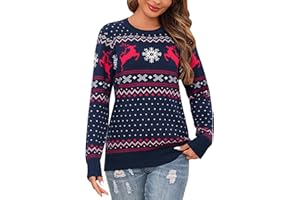 Bresdk Weihnachtspullover Damen Christmas Pullover Partner Paar Couple Weihnachtspulli Frauen