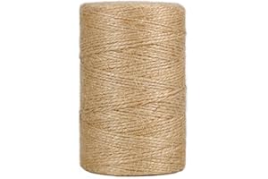 ‎VIVIFYING Vivifying 200m Jute-Schnur, Braun Juteschnur für Garten Bilder Pflanzen Basteln