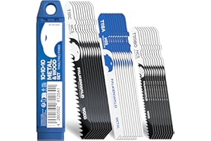 FALKENWALD® Stichsägeblätter Set 30tlg 20x Holz + 10x Metall - T-Schaft HCS & HSS - Für Weichholz, Hartholz, Laminat, Kunststoff & Metall - Kompatibel mit Bosch & gängigen Stichsägen